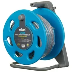 B&M Rolson Hose Reel With Stand 20m -Cheap A Fresh Garden Store 234003 rolson 20m hose stand set with 6 function spray gun set blue 4