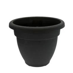 B&M Bell Pot Black Planter 35cm