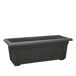 B&M Black XL Trough Planter 70cm