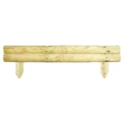 B&M Horizontal Log Edge 1m X 14cm -Cheap A Fresh Garden Store 265765 horizontal log edge 1mx14cm