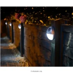 Solar Powered Fence Light - Bronze -Cheap A Fresh Garden Store 286942 solar fence lights 2