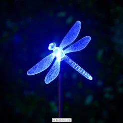 B&M Colour Changing Solar Stake Light - Dragonfly -Cheap A Fresh Garden Store 286951 colour changing stake solar light dragonfly