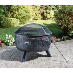 B&M Versailles Decorative Leaf Log Burner -Cheap A Fresh Garden Store 296992 VERSAILLES DAY1