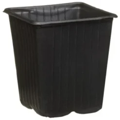 B&M Black Plant Pots 12pk
