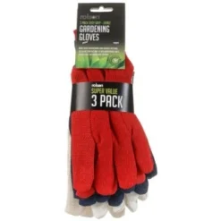 B&M Rolson Gardening Gloves 3pk -Cheap A Fresh Garden Store 330111 rolson gardening gloves 3pk red blue white1