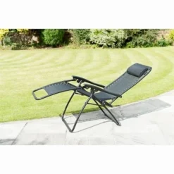 Vancouver Zero Gravity Relaxers - Black 2pk -Cheap A Fresh Garden Store 331324 2 zero gravity relaxers black 3