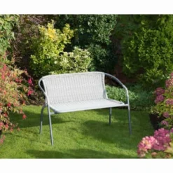 B&M Sorrento Rattan Effect Bench