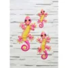 B&M Glass Gecko Wall Art 3pk - Pink