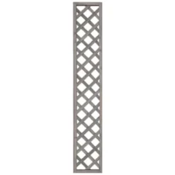 Framed Diamond Trellis - Grey