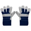 Rolson Heavy Duty Suede Gardening Gloves - Large - Navy