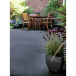 B&M Limestone Paving 600 X 600mm - Black