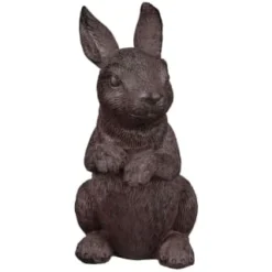 B&M Garden Rabbit Ornaments 2pk - Cast Iron Effect -Cheap A Fresh Garden Store 366608 2pk rabbit garden ornaments iron effect 2