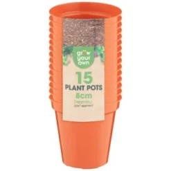 B&M Terracotta Plant Pots 15pk