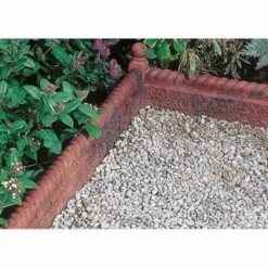 B&M Rustic Rope Top Edging 600 X 1500mm - Antique Red