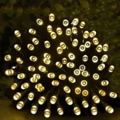 Eveready Solar Powered LED String Lights 80pk - Warm White