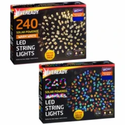 Eveready Solar Powered LED String Lights 240pk - Multicolour -Cheap A Fresh Garden Store 379220 379223 240pk eveready led string lights main