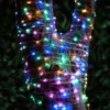 Solar Powered Micro LED Lights 200pk - Multicolour