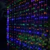 Solar Powered LED Curtain 180cm - 266 Multicolour Lights
