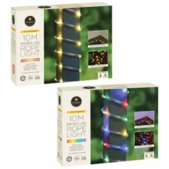Solar Powered 10m Micro LED Rope Light - Multicolour -Cheap A Fresh Garden Store 379267 379269 mason and jones 10m micro led rope lights main