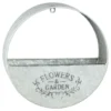 B&M Flowers And Garden Galvanised Wall Planter