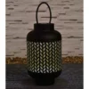 Marrakesh XL Metal Solar Powered Lantern - Metallic Gold