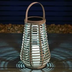 Solar Powered Lantern - Grey