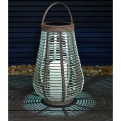 Solar Powered Lantern - Grey Large