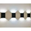Solar Powered Up/Down Wall Light - White LED 4pk