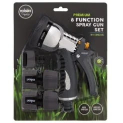B&M Rolson Premium 8-Function Spray Gun Set With Connectors