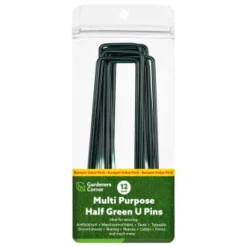 B&M Multi Purpose Half Green U-Pins 12pk