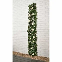 Expanding Artificial Rose & Leaf Trellis 180 X 30cm -Cheap A Fresh Garden Store 379970 expanding leaf trellis with roses 180x30cm