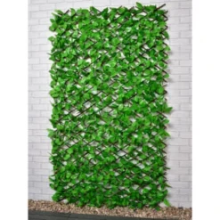 Bloom Solar Powered Expanding Artificial Leaf Trellis 200 X 100cm -Cheap A Fresh Garden Store 379978 expanding leafy trellis 100 leds 2x1m 3