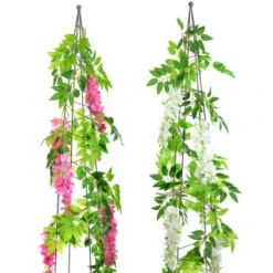 B&M Artificial Wisteria Garland 180cm - Pink -Cheap A Fresh Garden Store 379981 180cm artificial wisteria garland main