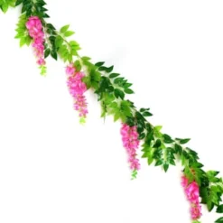 B&M Artificial Wisteria Garland 180cm - Pink -Cheap A Fresh Garden Store 379981 180cm artificial wisteria garland pink