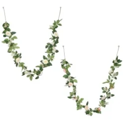 Artificial Rose Garland 180cm - Pink -Cheap A Fresh Garden Store 379984 180cm rose garland peach group