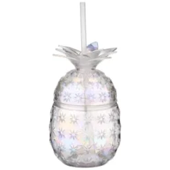 B&M Iridescent Pineapple Glass Cup