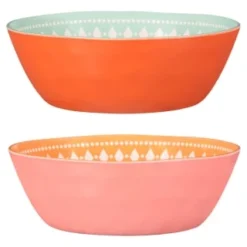 B&M Bloom Print Picnic Bowl - Pink -Cheap A Fresh Garden Store 381069 bloom print bowl main