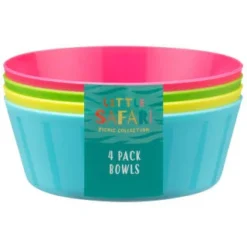 B&M Little Safari Picnic Bowls 4pk