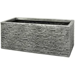 B&M Slate Effect Trough Planter