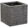 B&M Small Square Planter - Pewter
