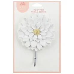 B&M Flower Wall Hook - Cream -Cheap A Fresh Garden Store 392759 flower wall hook white