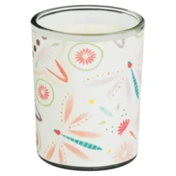 B&M Boho Garden Mini Printed Candles 3pk -Cheap A Fresh Garden Store 392778 3pk mini printed candles 3