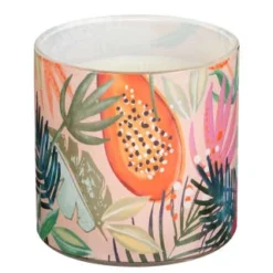 B&M Printed Candle With Gold Lid -Cheap A Fresh Garden Store 392779 printed candle with gold lid 2