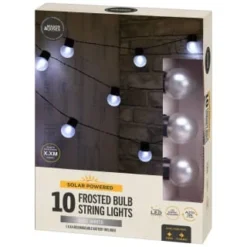 10 Solar Frosted Bulb String Lights -Cheap A Fresh Garden Store 392909 10 solar frosted bulb string lights 21