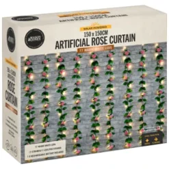 Artificial Rose Solar Curtain -Cheap A Fresh Garden Store 392925 150x150cm artificial rose solar curtain 3