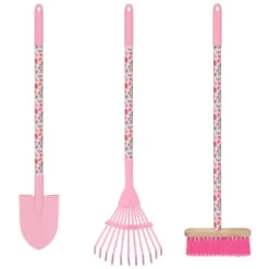 Kids Long Handle Printed Tool - Pink - Brush -Cheap A Fresh Garden Store 392933 kids long handle printed tools girls group