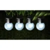 Crackle Glass Hanging Solar Lights 4pk