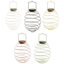 B&M Solar Powered Spiral Lantern - Black -Cheap A Fresh Garden Store 393012 solar powered spiral lantern group