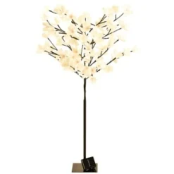 Solar Powered Magnolia Blossom Tree 4ft -Cheap A Fresh Garden Store 393029 4ft solar powered magnolia blossom tree 2