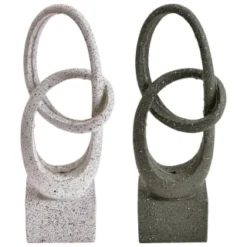 B&M Solar Sculpture With Micro LED - Light Grey -Cheap A Fresh Garden Store 393079 solar sculpture with micro leds group